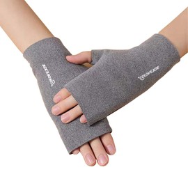 GRTUFOBA Women's Fingerless Gloves, Instant Heat Retention, Hand Warmer, Gloves, Cold Protection, Smartphone Compatible, Moisture Retention, Cold Protection, Fingerless Gloves, Warm, Fluffy Fleece