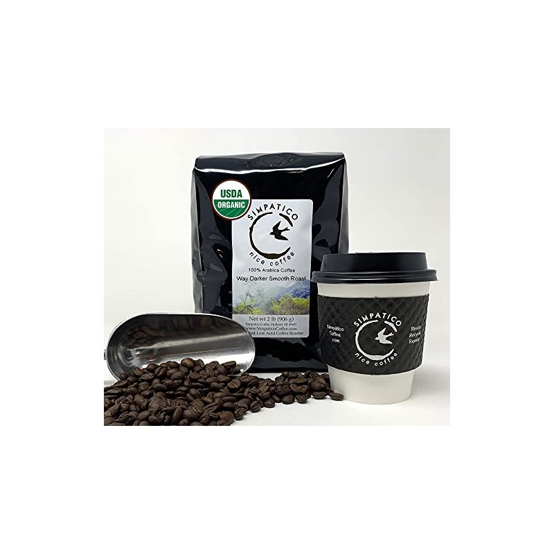 Simpatico Low Acid Coffee - Regular - Organic Way Darker