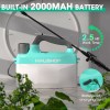 HAUSHOF Battery Powered Sprayer 1.35 Gallon/5L Rechargeable w/Adjustable Nozzles
