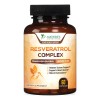 Resveratrol Nature's Nutrition 1800mg Cápsulas Antioxidante Vegano