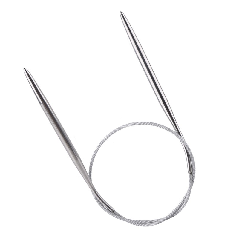 11pcs Steel Stainless Circular Needle Knitting Tools Crochet Craft Accessories
