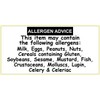 200 Allergen Advice Labels. Allergy Warning Stickers. Food Allergy Labels