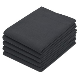 ZOLLNER Tea Towel Set 5 Pieces 100% Cotton 50 x 70 cm Graphite