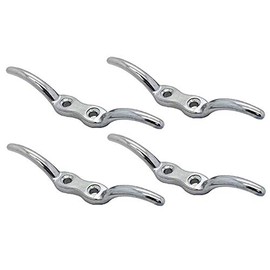 4 x Heavy Duty Boat Rope Clam Cleat Marine 316 SS 4.5"
