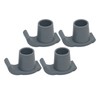 4 Pcs Walker Glide Skis Rubber Universal Walker Ski Glides