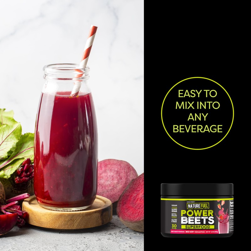 Healthy Delights Nature Fuel Power Beets, Vegan Beet Juice Powder,