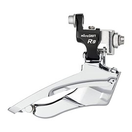 microSHIFT Road R8 Triple 7/8-Speed Front Derailleur, 31.8/34.9mm, Shimano Compatible
