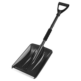 Leaflai Snow Shovel for Car, Portable Folding Snow Shovel with Extendable Ergonomical Handle Snow Shovel for Camping and Outdoor Emergency