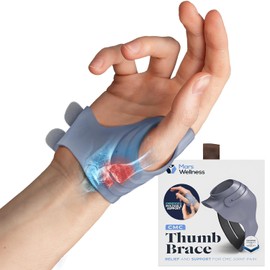 MARS WELLNESS CMC Thumb Brace - Restriction Thumb Support CMC Joint Thumb Arthritis Brace Stabilizing Splint for Osteoarthritis and arthritis thumb splint - Medium - Right Hand