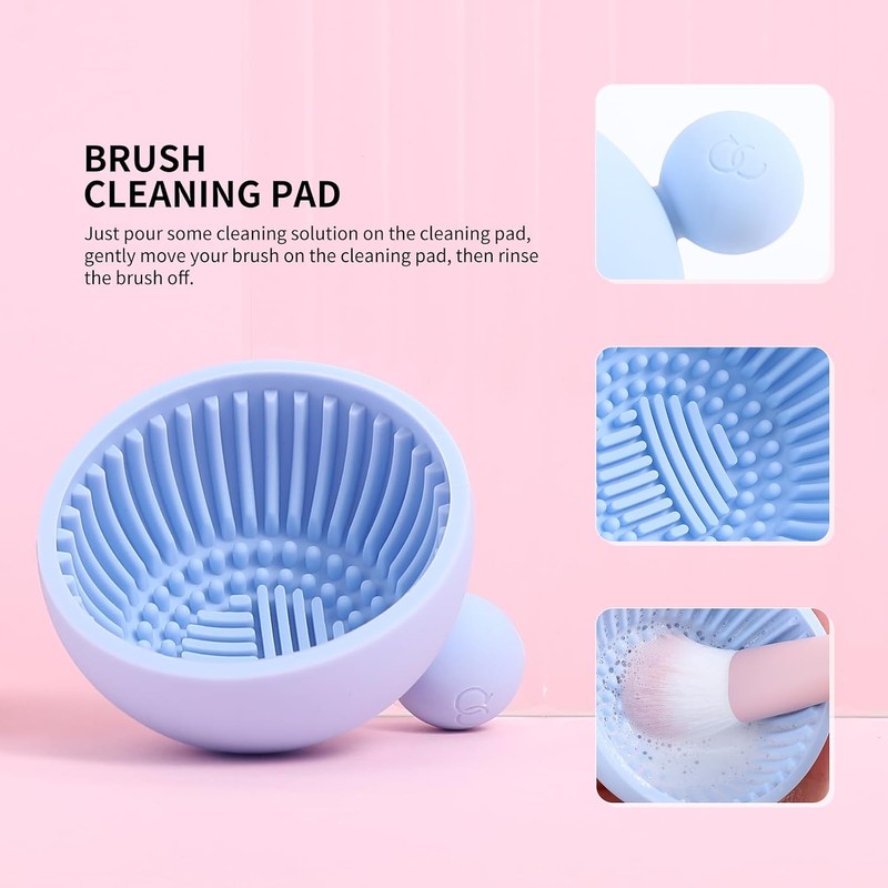 docolor Set de Brochas de Maquillaje 16 Piezas con Bolsa,