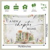 LANKBACK A New Chapter Begins Backdrop Storybook Baby Shower Decorations