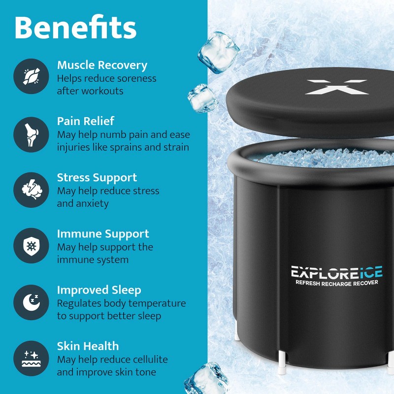 Explore Ice Bath Pro Max Extra Large Outdoor Athlete Cold