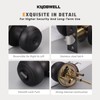 KNOBWELL 5 Pack Modern Oil Rubbed Bronze Keyed Entry Door