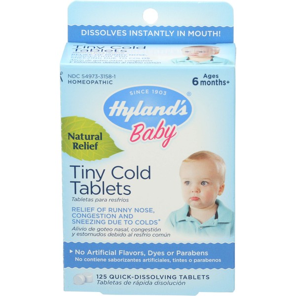 Hyland's, Baby Tiny Cold, 125 Tablets