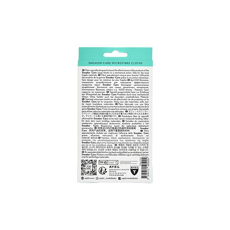 Safir Noir Microfiber Cloth for Luxury Sneakers, Sneaker Cleaning Cloth,