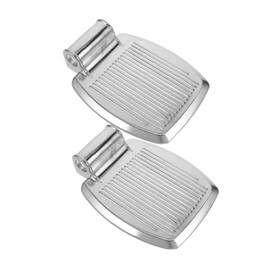 Healvian 2pcs Wheelchair Footrest High Strength Aluminum Pedals Easy to Install Mobility Aid for Elderly and Wheelchair Use