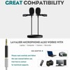Black Double Head Lavalier Lapel Microphone No Driver Installation Required