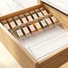 Pack of 4 Adjustable Spice Rack for Drawers, Spice Rack,