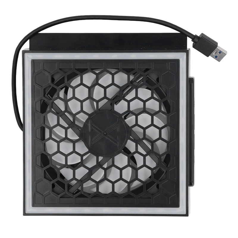 Cooling Fan LED 7 Light Modes 3 Speed USB3.0 USB2.0