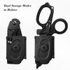 Trauma Shears with Black Holster, 6-in-1 Versatile Trauma Shears Foldable,