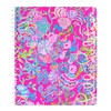 Lilly Pulitzer Large Pink Hardcover Spiral Notebook, 11" x 9.5"
