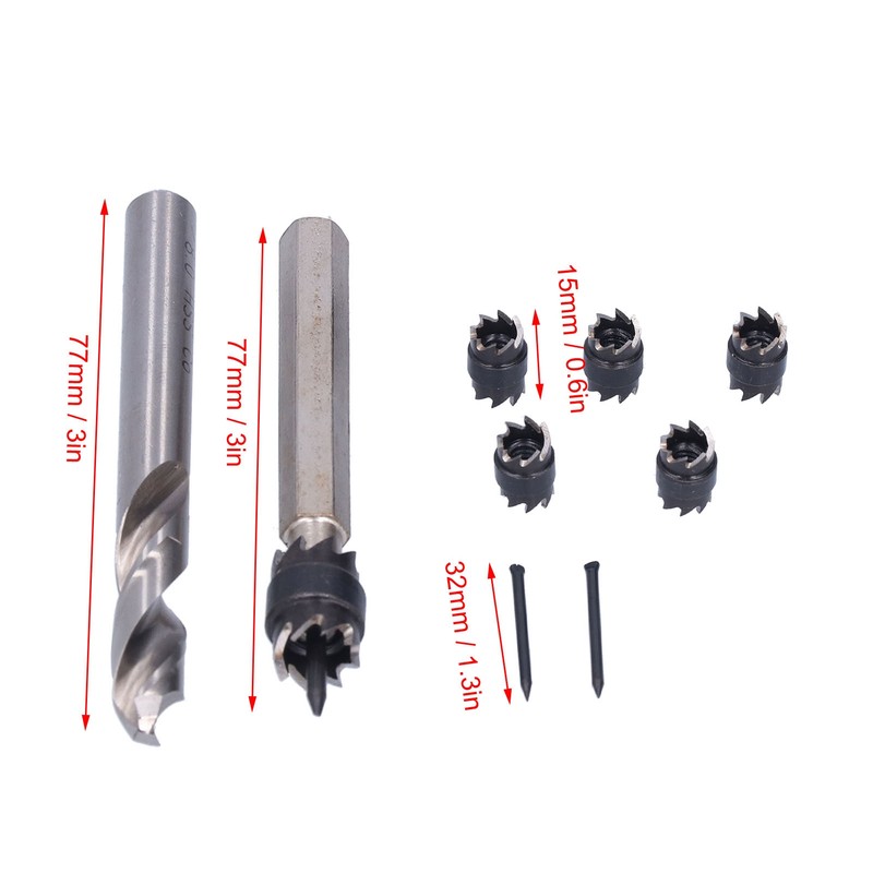 9Pcs Spot Weld Cutter Set Stainless Steel Efficient Industrial Professional