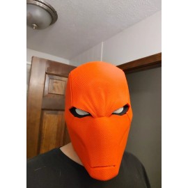 do3d Red Hood Themed, Carbon Fiber 3d Printed Textured Mask. Magnetized Cosplay