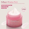 SUDAJI Collagen Sleeping Mask 3.53 oz, Niacinamide & Hydrolyzed Collagen