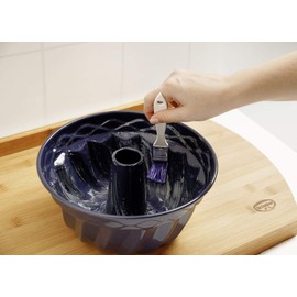 Dr.Oetker Basting Brush Classic with Teflon 35mm in White-Blue, 3.5 x 0.5 x 10 cm