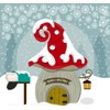 Gnome House Dies Metal Die Cuts, Cute Christmas Gnome House