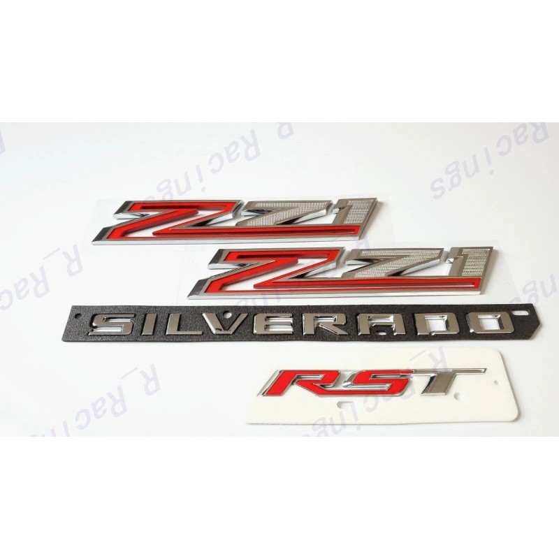 GM Auto Chrome Fender Z71 Rear Tailgate Silverado RST Emblems