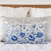MIGEEN Blue Flower Throw Pillow Covers 12x20 Inch Chinoiserie Pillow