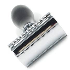 Parker Safety Razor 111 B Three-Piece Double Edge Razor Parker with Ebony Black Heavyweight Handle – Includes 5 Premium Parker Premium Platinum Safety Razor Blades for a Barbershop Quality Shave