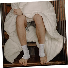 OHPHCALL 2 Pairs Moisturizing Ankle Socks Gel Socks for Foot Health Anti-crack Comfortable Foot Care