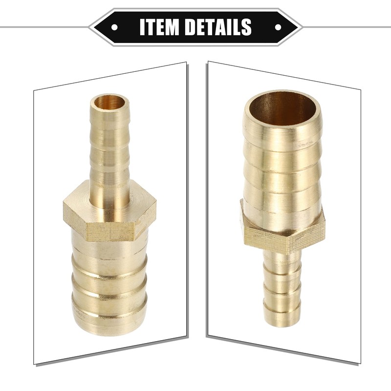 X AUTOHAUX Engine Hose Fitting Connect, 16mm-8mm Universal for Fuel