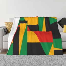 African Soft Blanket All Season Fuzzy Throw Warm Lightweight Blanket Fleece Throws Flannel Blankets for Bed Sofa Couch Travel Home Living Room Decor 50"X60"