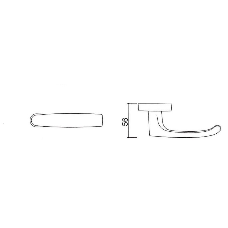 Kawaguchi Giken JL-24-4K-N J Lever Display Lock, Small Seat, Lever