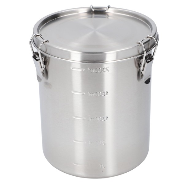 Airtight Dog Food Storage Container, Stainless Steel Food Canister with
