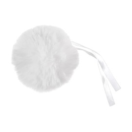 Trimits Faux Fur Pom Pom Medium 6cm Assorted Colours White