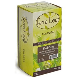 Baronet Coffee Terra Leaf Earl Grey Tea Pods - 3 Boxes of 18 Single Serve Coffee Pods - 54 Count, 4 Grams - Individually Wrapped for Freshness - Fits Most Pod Brewers