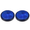 X AUTOHAUX Universal Round Reflector Motorcycle Trash Can for Auto