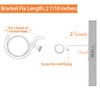 KAMANINA Wall Brackets for 7/8 or 3/4 Curtain rods, Drapery