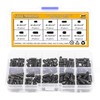 Sutemribor 400 Pcs 20 Sizes, 4#-40 to 10#-32 Set Internal