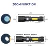 COSOOS 2 Pack UV Flashlight Black Lights, USB Rechargeable UV