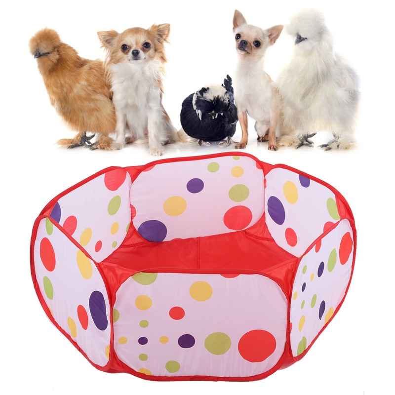 Foldable Small Pet Fence Portable Outdoor Enclosure Tent for Hamster