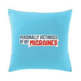 Hippowarehouse Personally victimised by my migraines Printed bedroom accessory cushion cover case 41x41cm