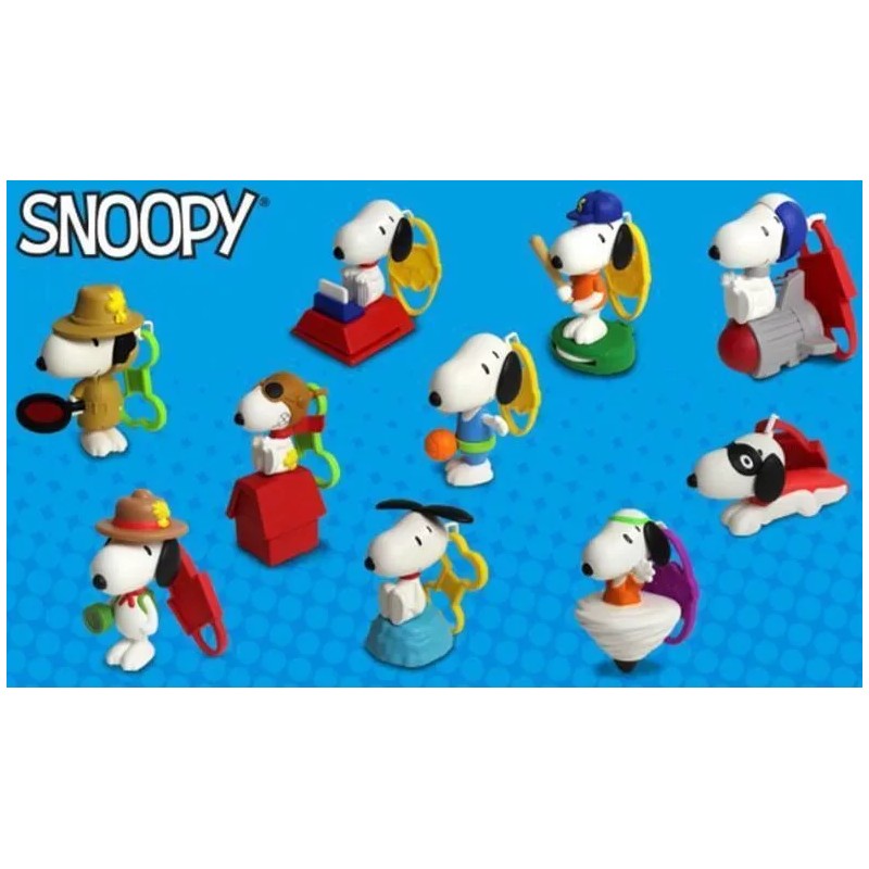 NEW IN SEALED PACKAGES McDonalds 2018 SNOOPY Complete Set of