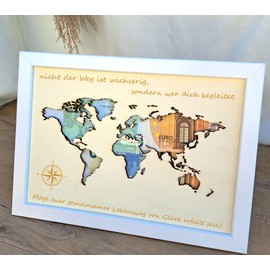 kiimiipa Wedding Gift, Wedding Gifts for Bride and Groom Picture Frame, Money Gift, Wedding Party Accessories, Honeymoon Gift, Anniversary Commemoration, Creative Money Gift (Style 88)