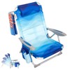 #WEJOY Folding Beach Chair for Adults, 4-Position Aluminum Lightweight Beach