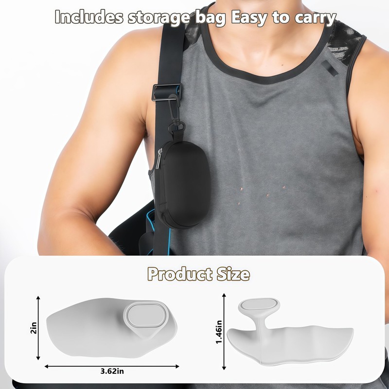 Rubber Gym Grips Fingerless Workout Grips - Ergonomic Rubber Hand